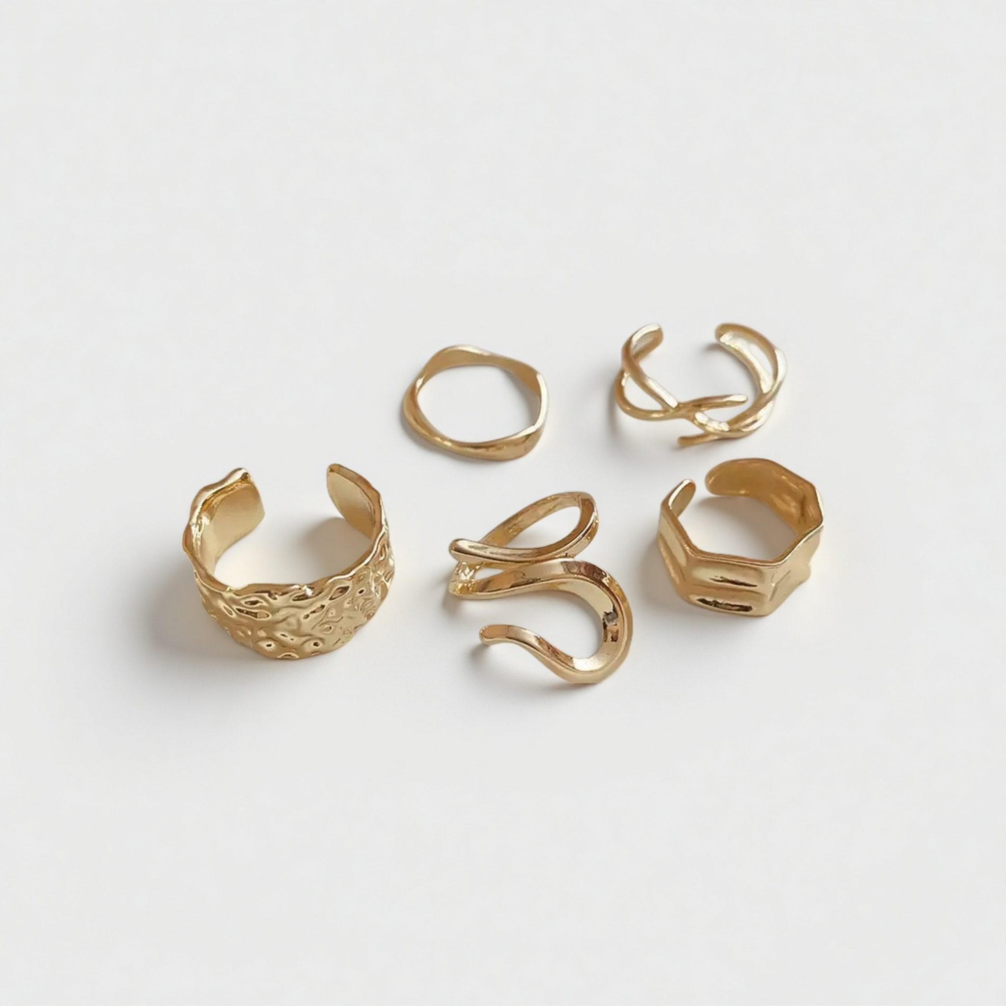 Multi-purpose Open Ring Set of 5