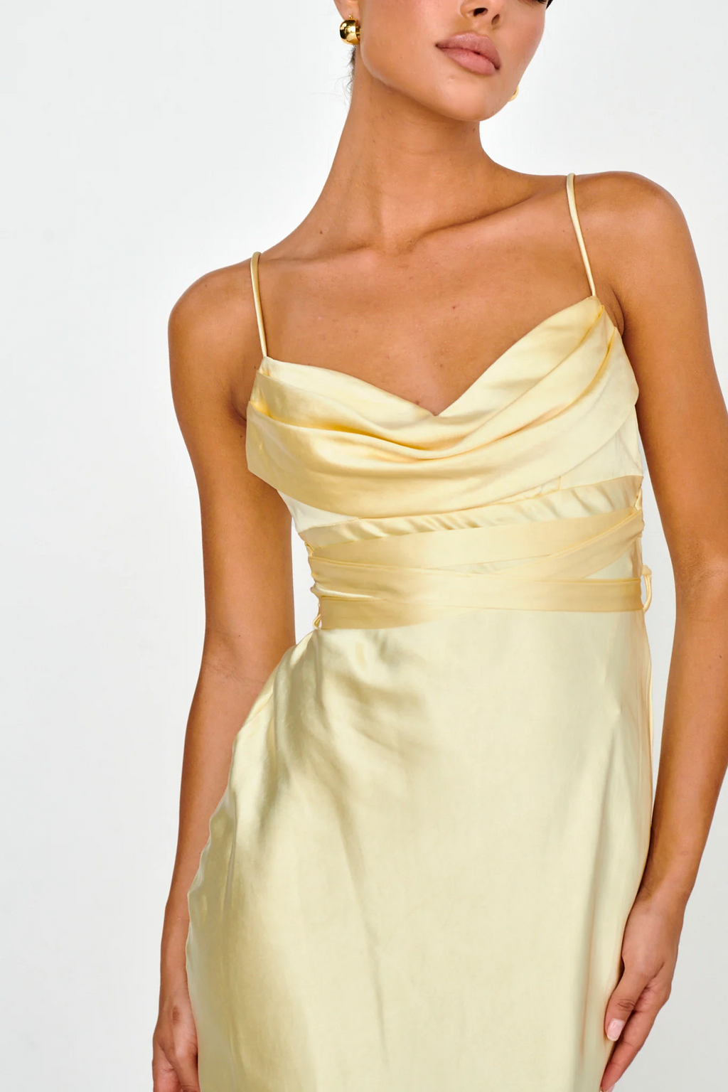 Butter Lace Up Waist Maxi