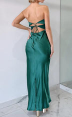 Forest Green Cut-Out Twist Front Maxi