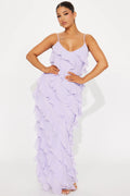 Lavender Ruffle Maxi