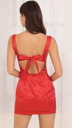 Red Jacquard Mini