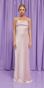 Blush Strapless Low Back Maxi