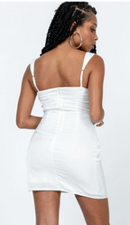 White Lace Bust Mini