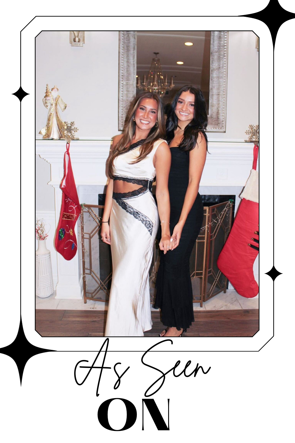 White One Shoulder Black Lace Trim Maxi
