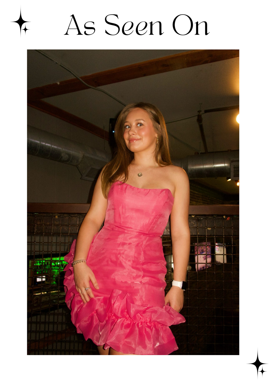 Pink Ruffled Mini