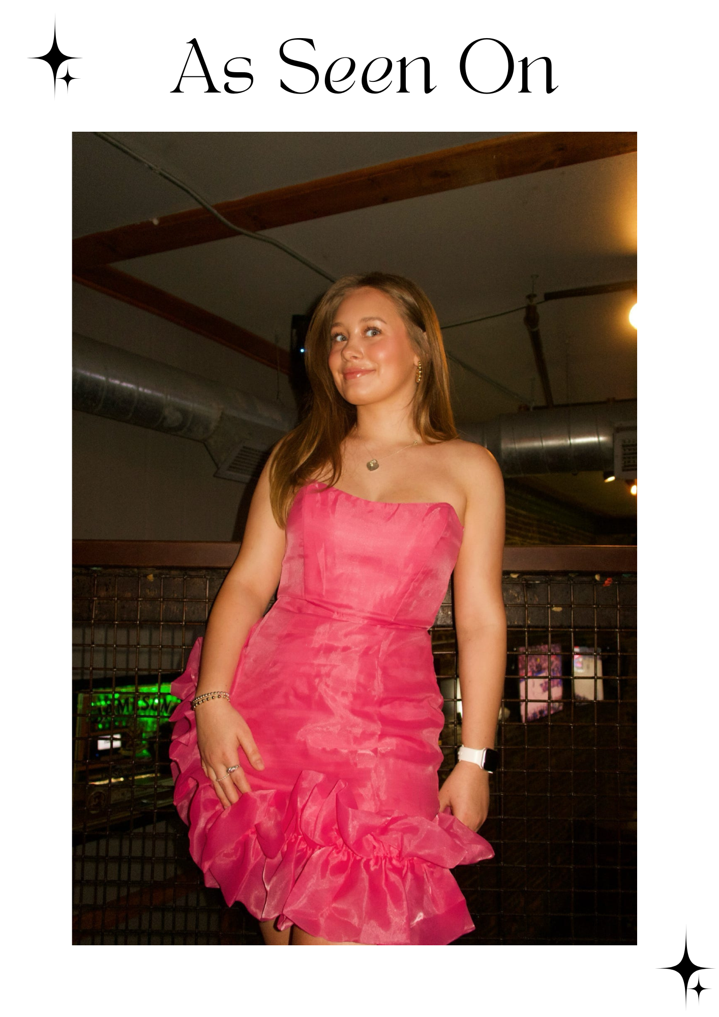 Pink Ruffled Mini