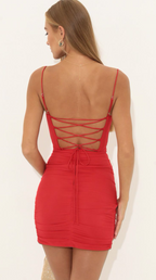 Red Corset Bodycon