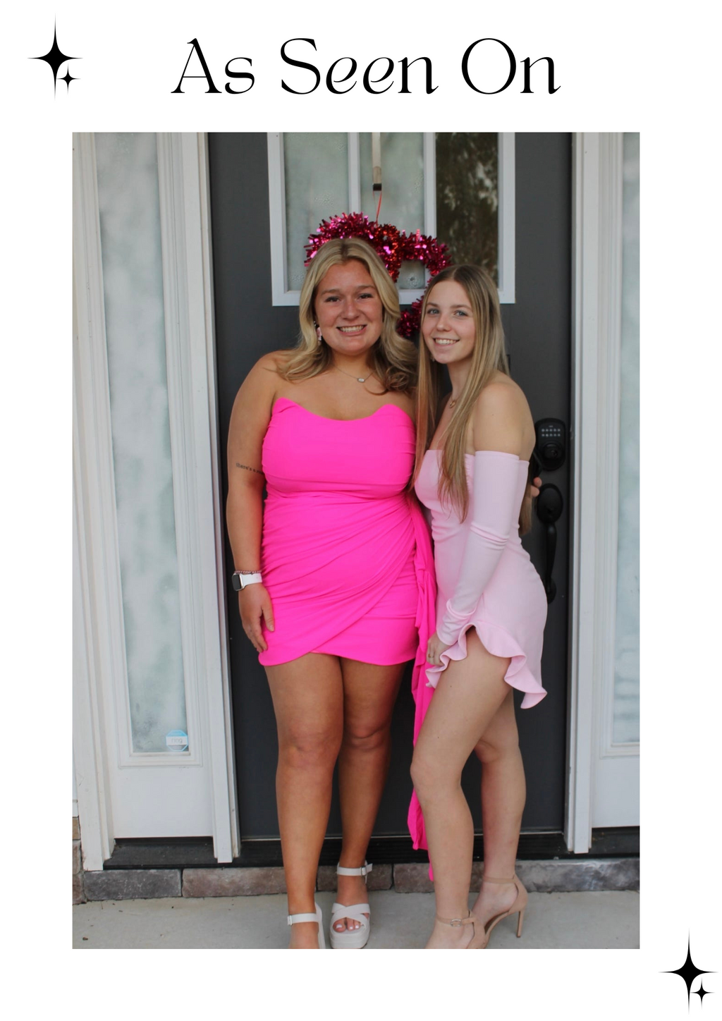 Pink Mesh Drape Mini