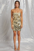 Gold Sequin Tube Mini