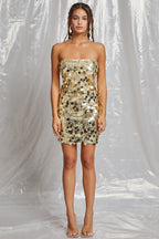 Gold Sequin Tube Mini