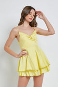 Yellow Criss Cross Romper