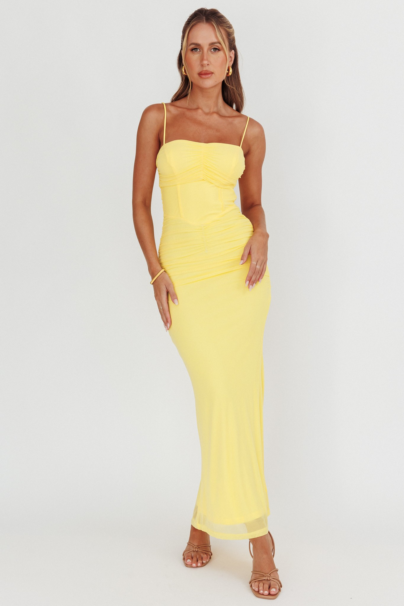 Lemon Bodycon Maxi