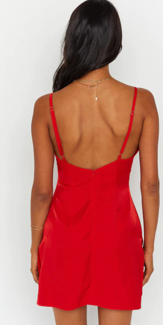 Red Keyhole Cut Out Mini