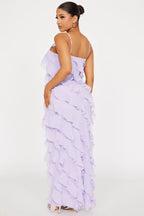 Lavender Ruffle Maxi
