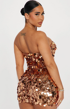 Bronze Large Sequin Mini